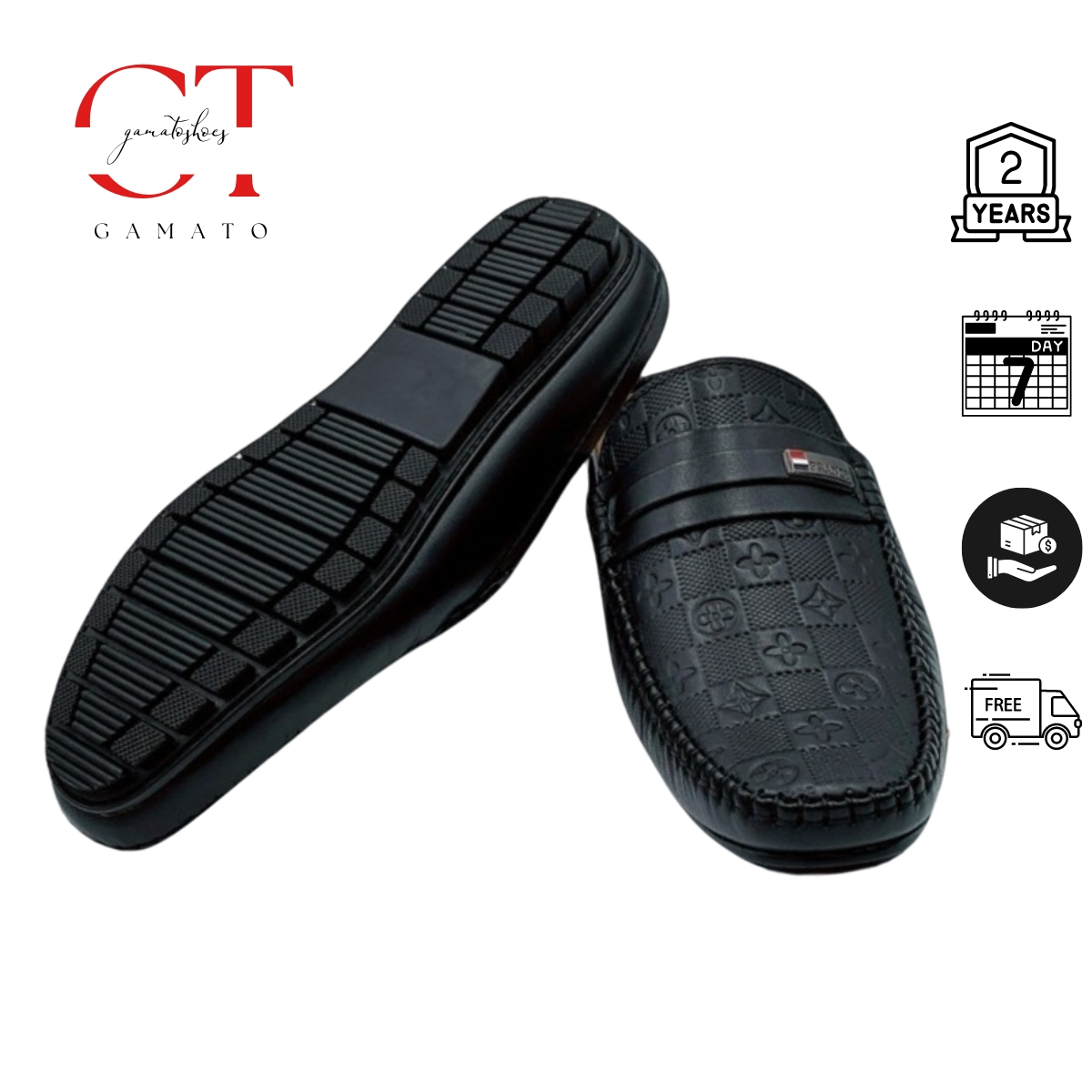 Giày sục nam da bò GONTO làm từ da napba đế cao su được khâu chỉ vòng quanh đế không sợ bung keo đế Sản Phẳm Được Bảo Hành 2 Năm Đỏi Trả 7 Ngài